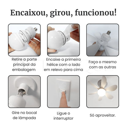 Ventilador de teto Aura Ligth - Art Toque™