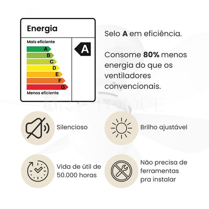 Ventilador de teto Aura Ligth - Art Toque™